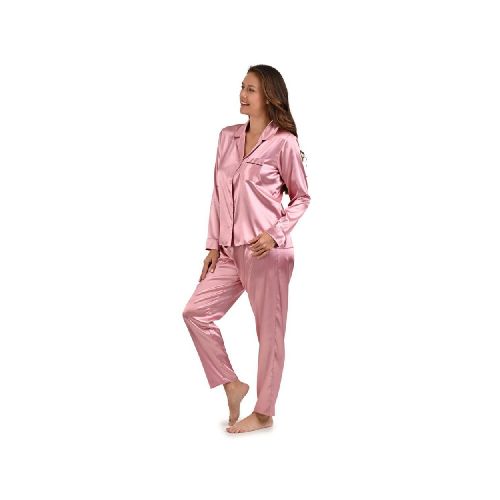 Pijama Pantalon Camisera Jevec PJ19250 Palo de Rosa - Elektra, Tu Familia Vive Mejor