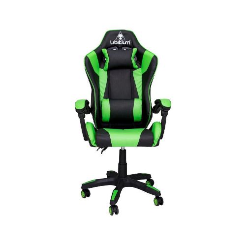 Silla Gamer Libitium Gaming Consola Pc Ergonómica Reclinable Verde - Elektra, Tu Familia Vive Mejor