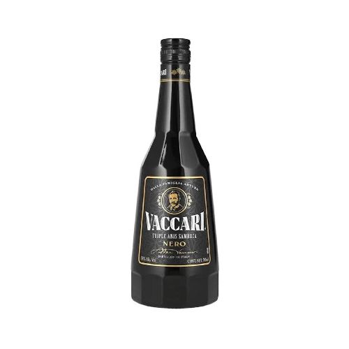 Pack de 6 Licor de Sambuca Vaccari Nero 700 ml - Elektra, Tu Familia Vive Mejor