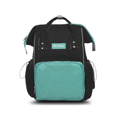 Mochila Pañalera McCarthy PAN-16 NEGRO Tipo Backpack Unisex Turquesa - Elektra, Tu Familia Vive Mejor