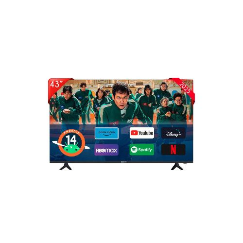 Televisión Smart Tv Redv 43 Pulgadas Android 14 Hd Red43stv - Elektra, Tu Familia Vive Mejor