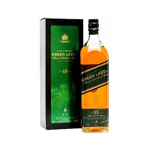 Pack de 4 Whisky Johnnie Walker Green Label 1 L - Elektra, Tu Familia Vive Mejor