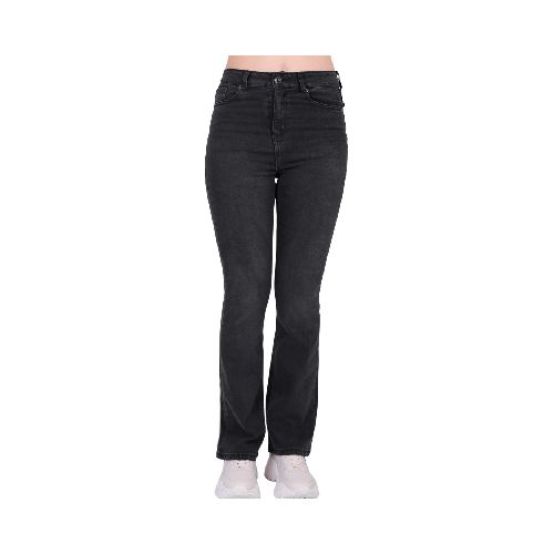 Jeans Mujer Moda Acampanado Negro Stfashion 63105201 - Elektra, Tu Familia Vive Mejor