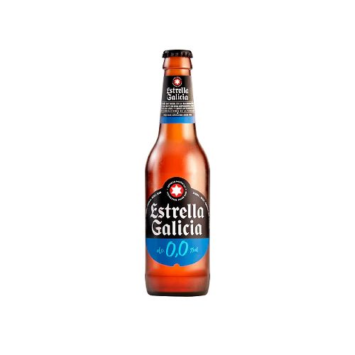 Cerveza Estrella Galicia 0.0 330 ml - Elektra, Tu Familia Vive Mejor