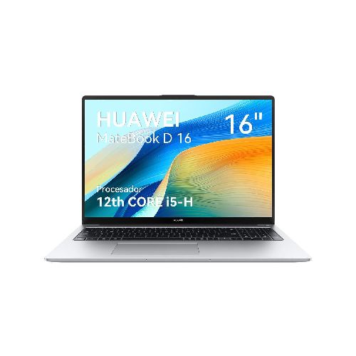 Laptop Huawei Matebook D16 Intel Core i5 8GB RAM 512GB SSD Plata - Elektra, Tu Familia Vive Mejor