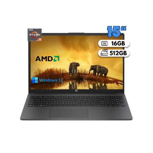 Laptop HP 255 G10 AMD Ryzen 7 512GB 16GB  15 pulgadas W11 - Elektra, Tu Familia Vive Mejor