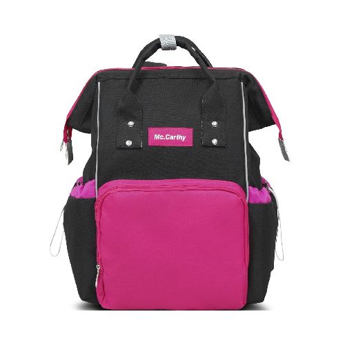 Mochila Pañalera McCarthy PAN-16 NEGRO Tipo Backpack Unisex Fucsia - Elektra, Tu Familia Vive Mejor