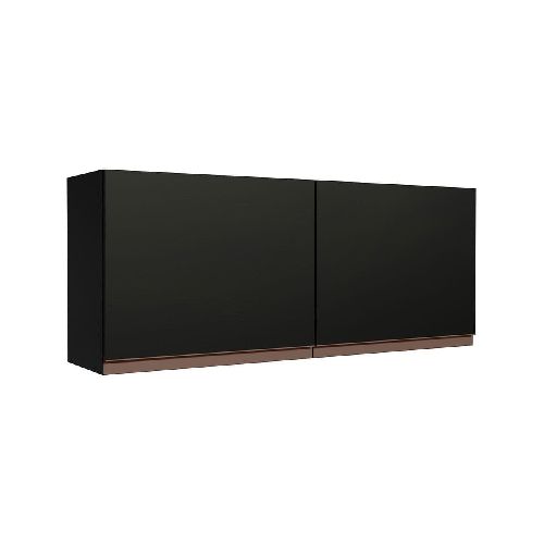 Alacena Madesa Reims 120 x 50 cm 2 Puertas Negro - Elektra, Tu Familia Vive Mejor