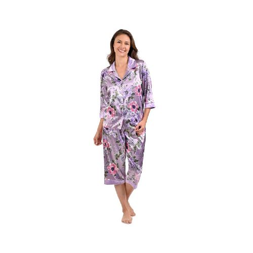 Pijama Capri Estampada Jevec PJ3002 Morado - Elektra, Tu Familia Vive Mejor