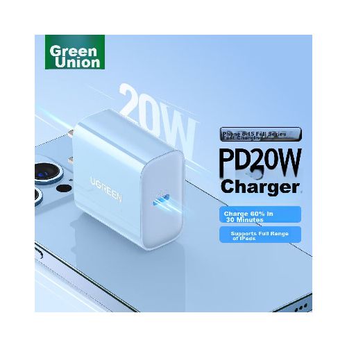 Cargador de carga rápida UGREEN PD de 20 W USB-Tipo C - Elektra, Tu Familia Vive Mejor