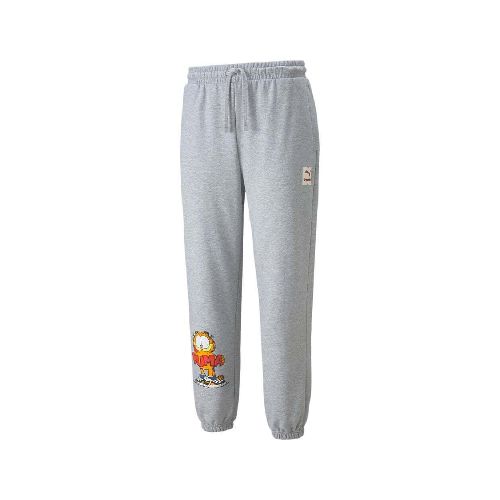 Pantalón Puma X Garfield para Hombre 534436-04 Gris - Elektra, Tu Familia Vive Mejor