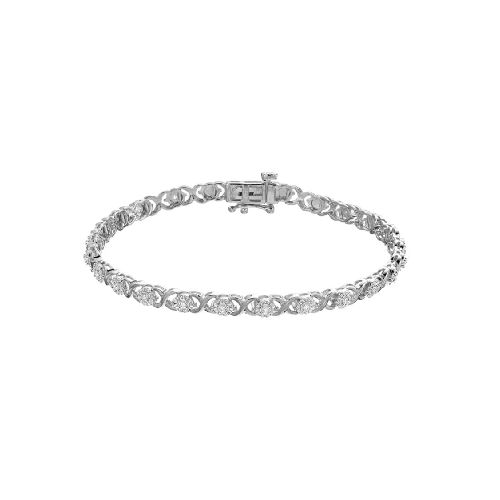 Pulsera en Plata Esterlina y Diamantes Éticos 0.25ct. - Elektra, Tu Familia Vive Mejor