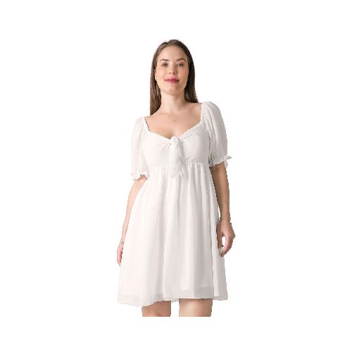 Vestido Mujer Formal Crema Stfashion 79305016 Beige - Elektra, Tu Familia Vive Mejor