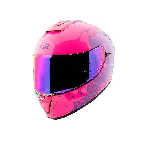 Casco Cerrado Joe Rocket RKT 15 Heartbreaker Rosa + Pinlock - Elektra, Tu Familia Vive Mejor