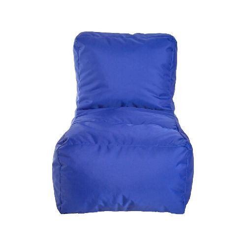 Puff Infantil para Interior y Exterior. Funda de Tela Poliéster Azul Rey Impermeable y Relleno de Microperlas de Poliestireno - Elektra, Tu Familia Vive Mejor