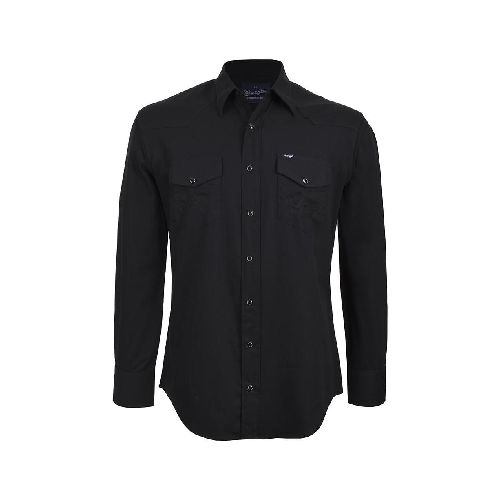 Camisa Vaquera Wrangler Hombre Manga Larga 101 Negro  | Elektra tienda en línea México - Elektra, Tu Familia Vive Mejor