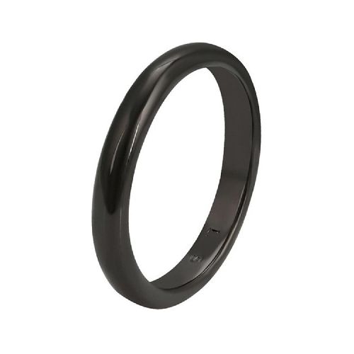 Anillo Argolla Lisa Para Hombre Oro Negro 14k Laminado 11 - Elektra, Tu Familia Vive Mejor