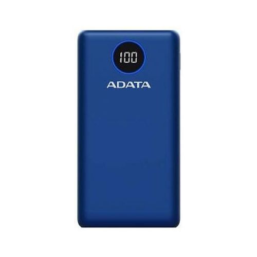 Power Bank Adata P20000QCD Azul carga rapida usb-c AP20000QCD-DGT-CDB - Elektra, Tu Familia Vive Mejor