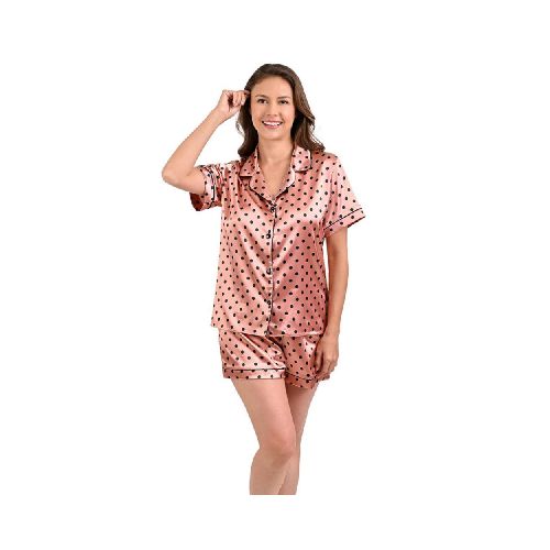 Pijama Short  Puntos Jevec PJ2303 Cobre - Elektra, Tu Familia Vive Mejor