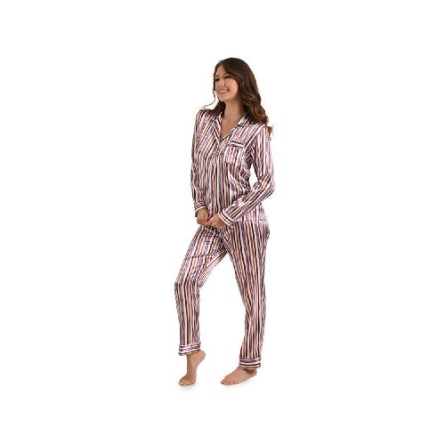 Pijama Pantalon Rayas Jevec PJ3301 Multicolor - Elektra, Tu Familia Vive Mejor