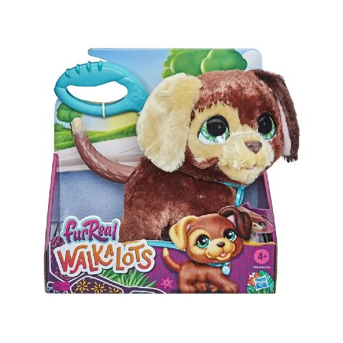 Peluche de Perrito Color Cafe Interactivo FurReal Walkalots Jueguete Hasbro - Elektra, Tu Familia Vive Mejor