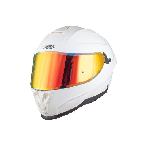 Casco cerrado Joe Rocket RKT 200 Ion 3.0 Blanco Mate c/ mica iridium - Elektra, Tu Familia Vive Mejor