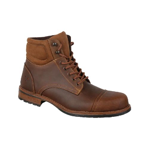 Bota Triples de Piel Mercer 33904 Camel para Caballero - Elektra, Tu Familia Vive Mejor