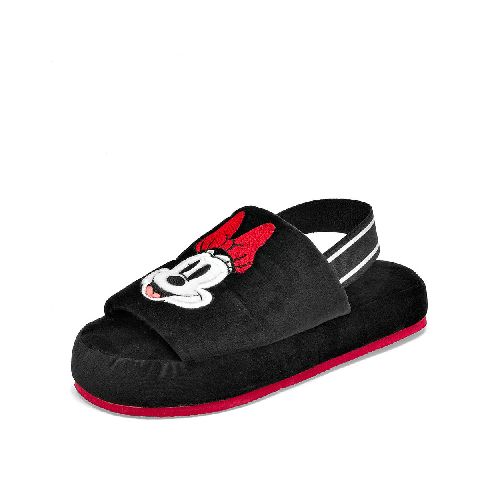 Arra Pantufla para mujer negro blanco rojo, código 124749-E - Elektra, Tu Familia Vive Mejor