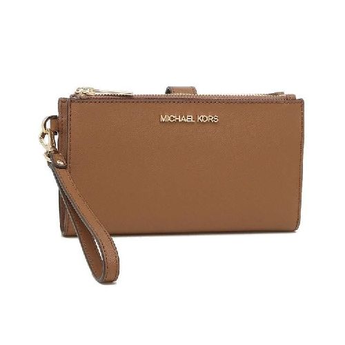 Cartera Michael Kors Double Zip Wristlet 35F8GTVW0L Miel - Elektra, Tu Familia Vive Mejor