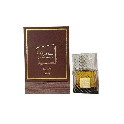 Perfume unisex Lattafa Khamrah Qahwa Eau de Parfum 100ml - Elektra, Tu Familia Vive Mejor