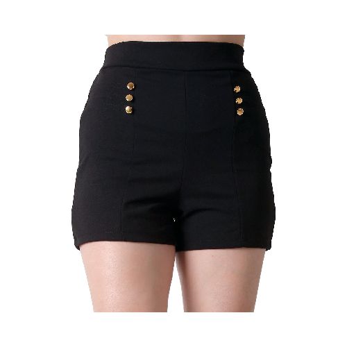 Short Mujer Casual Skinny Negro Stfashion 69705020 - Elektra, Tu Familia Vive Mejor