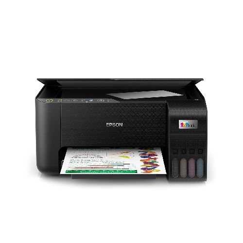 Impresora a color multifunción Epson EcoTank L3250 con wifi negra  