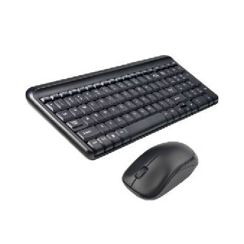 Kit Teclado y Mouse Quaroni Inalámbrico 2ghz Color Negro Modelo KIQ01  