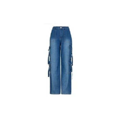 Jeans Govan Cargo Holgado Para Mujer G024-54