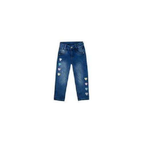 Jeans Margo Skinny Corazón Bordado Para Bebé