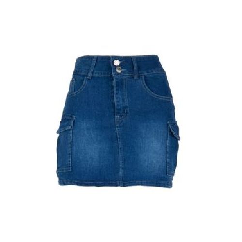 Falda Morena Ros Denim Cargo Para Mujer PM-ZW-4522