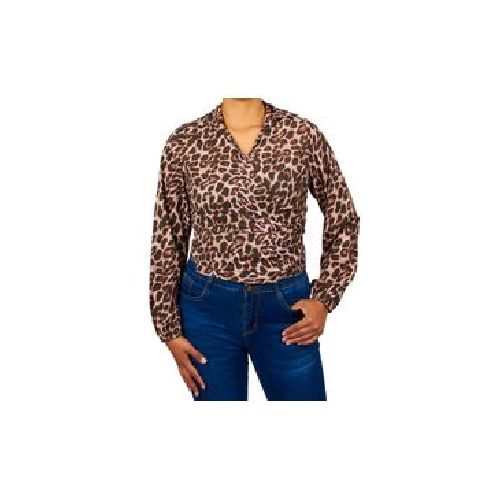 Blusa Linda Print Manga Larga Con Elastico Para Mujer LF-BL-365