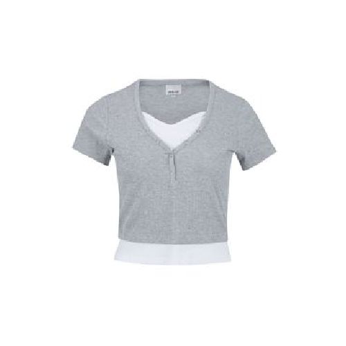 Blusa Per-Lei Doble Con Tejido Rib Para Mujer 20290