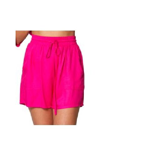 Short Bobois Lino Con Bolsillos A Los Costados Y Jareta Para Mujer Y41105