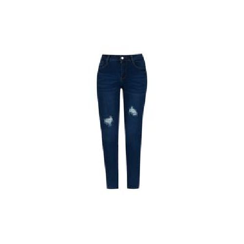 Jeans Capricho Skinny Rasgado Para Mujer CP405