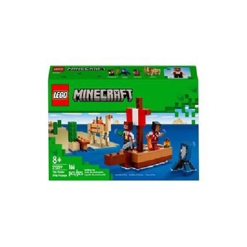 Minecraft Lego Viaje Barco Pirata Para Niños 21259