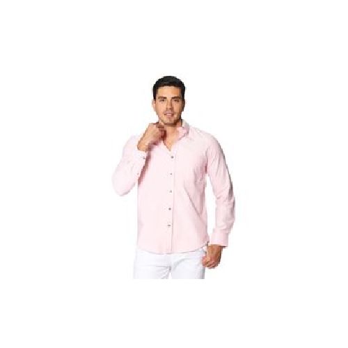 Camisa Bobois Lisa De Manga Larga Oxford Para Hombre B41111-ROS