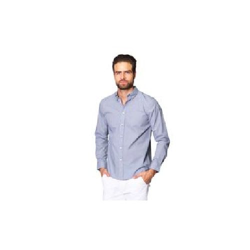 Camisa Bobois Con Estampado De Micro Cuadros Y Botones Para Hombre B41211