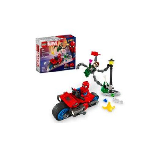 Motorcycle Chase Lego Spider Man Vs. Doc Ock Para Niños 76275