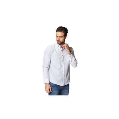 Camisa Bobois Lisa De Manga Larga Oxford Para Hombre B41111-CIE