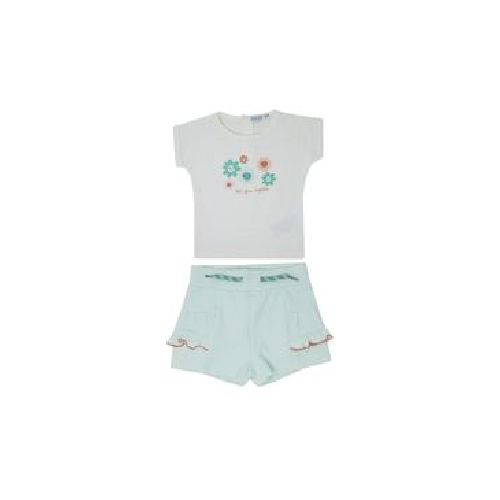 Conjunto Short Dirkje Blusa Estampado Flor Para Bebé R50426-31KOOL