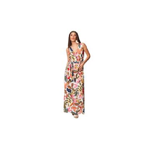 Vestido Bobois Maxi Con Estampado De Hojas Para Mujer S41115