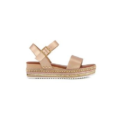 Sandalia Andrea Plataforma Yute Brillo Para Mujer 3335246