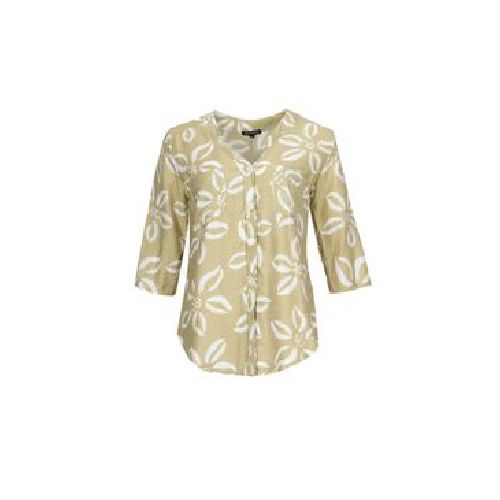 Blusa Top Model Floral Con Bolsillos Para Mujer B-15163X