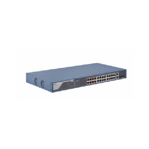 Switch Hikvision Fast Ethernet DS-3E1326P-EI, 24 Puertos PoE+ 10/100 Mbps + 2 Puertos 10/100/1000 Mbps + 2 Puertos SFP Uplink, 370W, 8.8 Gbit/s, 16.000 Entradas - Monitoreable  